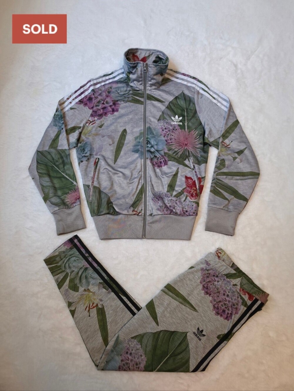 Adidas x Farm Rio Floral Orchid Track Jacket & Leggings | XL
